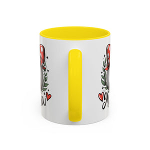 Mama's Accent Coffee Mug | Baseball & Heart Design | Gift for Mom, Mother's Day, Birthday, Coffee Lovers, Baseball Fans