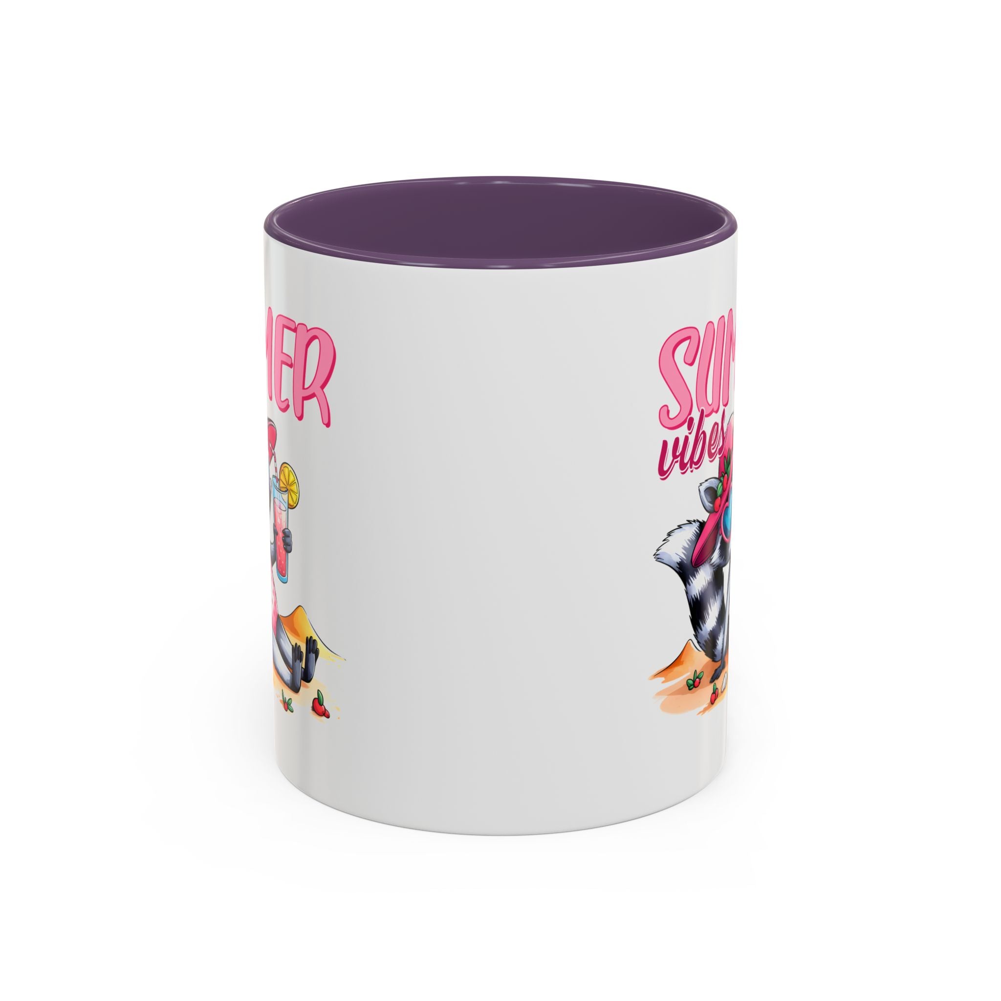 Summer Vibes Accent Coffee Mug - Fun & Colorful Design for Relaxing Moments
