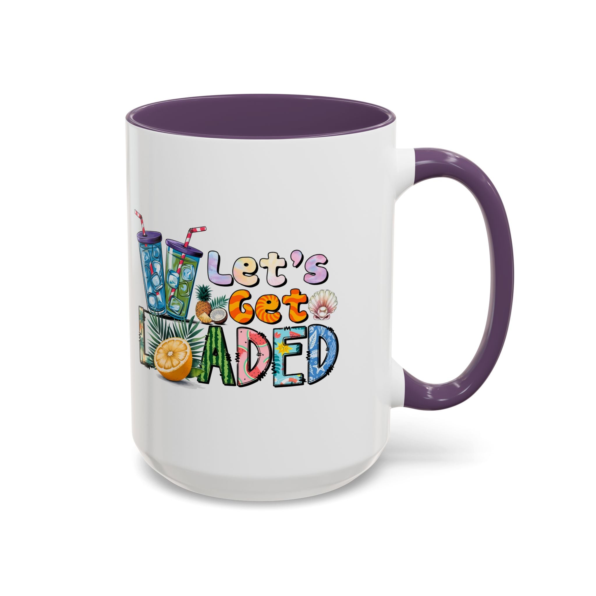 Colorful 'Let's Get Loaded' Coffee Mug - Fun Drinkware for Parties & Gatherings