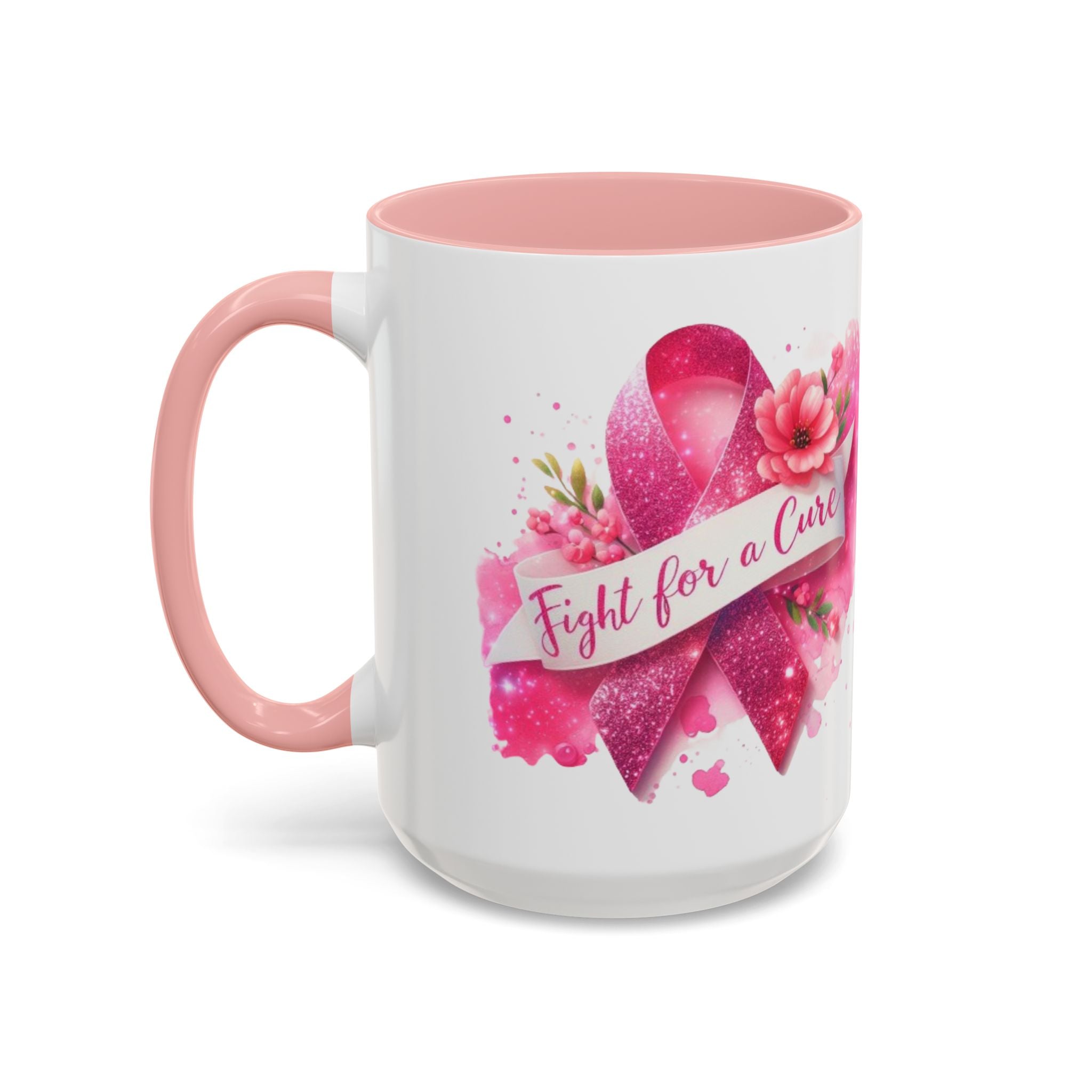 Inspirational Breast Cancer Awareness Coffee Mug - Fight for a Cure, Support Cancer Survivors, Gifts for Her, Pink Ribbon Design, [...]
