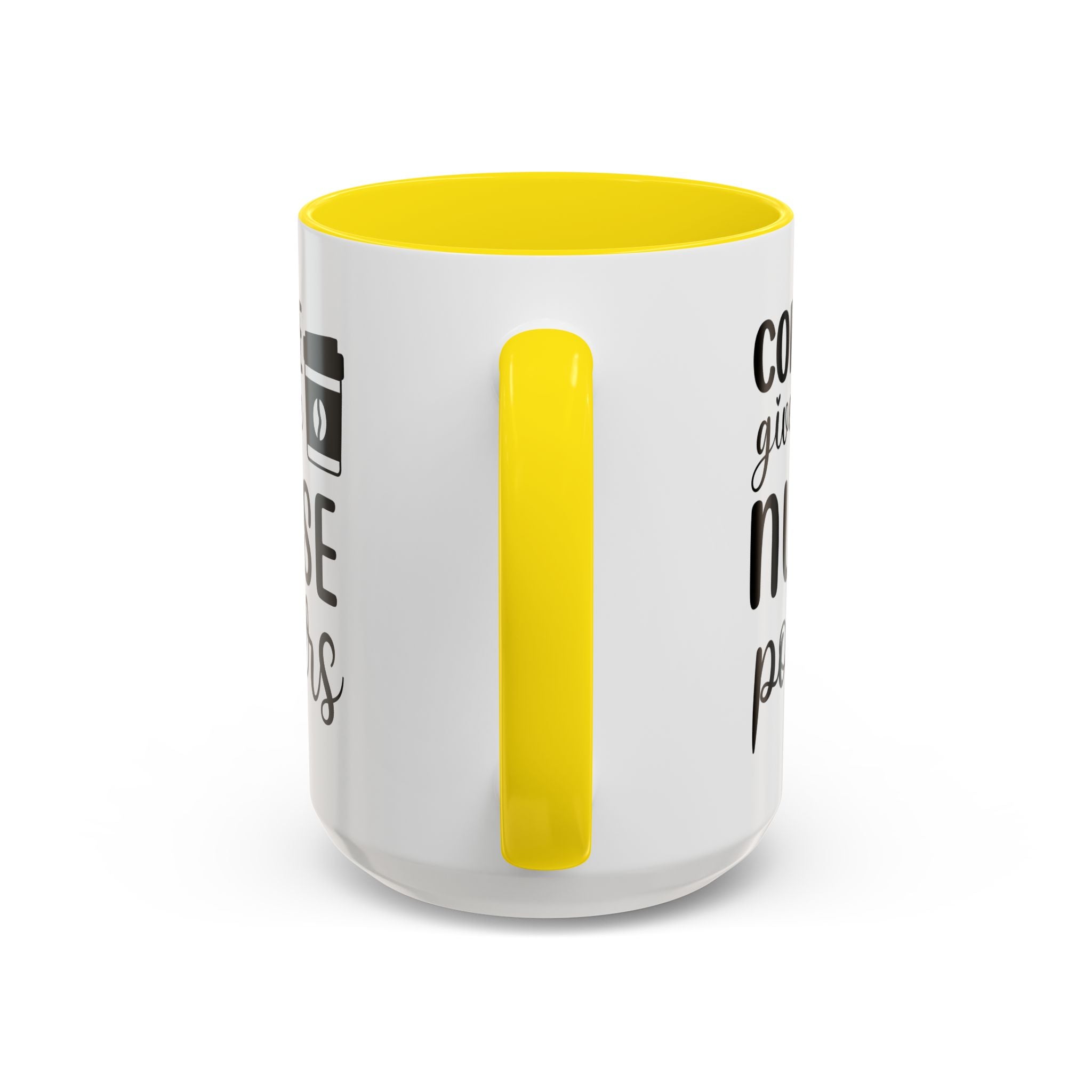 Nurse Coffee Mug, Funny Gift for Nurses, Coffee Lover's Mug, Black Accent Tea Cup, Motivational Nurse Gift