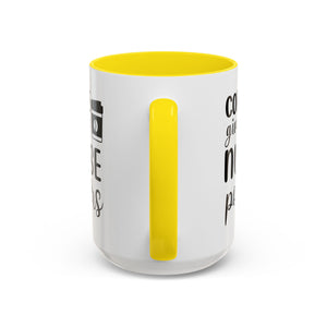 Nurse Coffee Mug, Funny Gift for Nurses, Coffee Lover's Mug, Black Accent Tea Cup, Motivational Nurse Gift