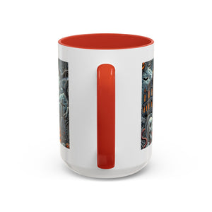 Gothic vampire Halloween Coffee Mug, Spooky Decor, Skull Design, Gift for Horror Lovers,  Party Essential, Unique Drinkware
