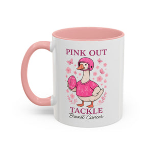 Breast Cancer Awareness Coffee Mug, Pink Out Tackle Duck Design, Supportive Gift for Fighters & Survivors, Cheerful Office Decor, [...]