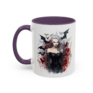 Gothic Coffee Mug, Dark Aesthetic Cup, Halloween Drinkware, Vampire Themed Gift, Horror Mug, Witchy Kitchen Decor