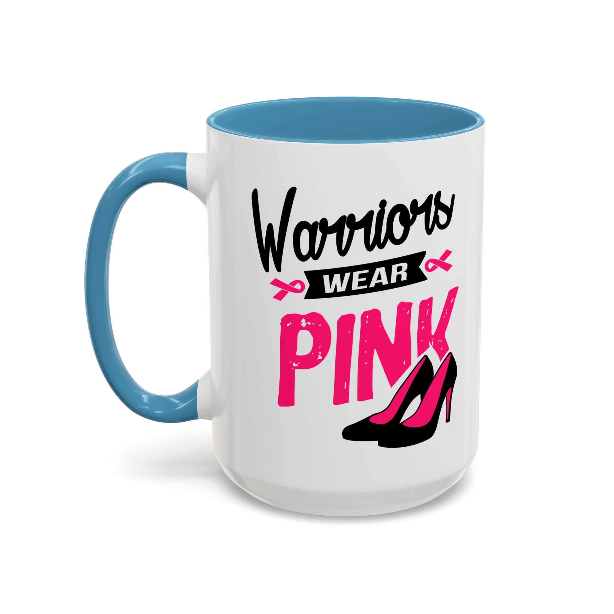 Breast Cancer Awareness Coffee Mug, Inspirational Gift, Warrior Mug, Pink Ribbon Awareness, Supportive Beverage Cup
