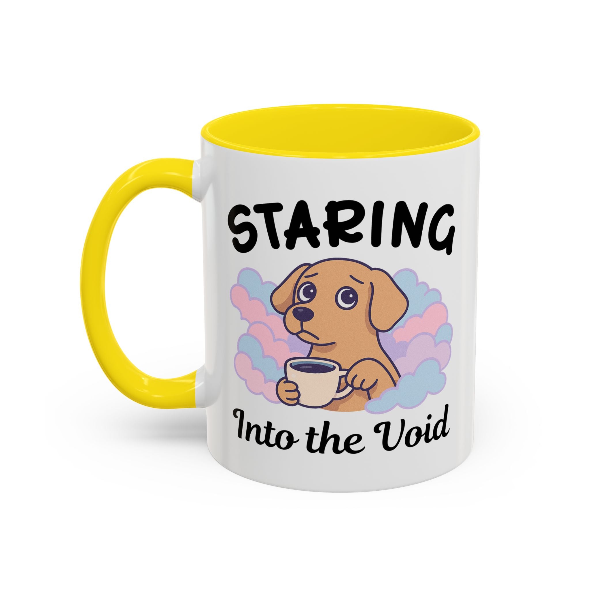 Cute Dog Coffee Mug for Animal Lovers, Staring Into the Void, Fun Gift for Pet Owners, Coffee Lovers, Cute Kitchen Decor