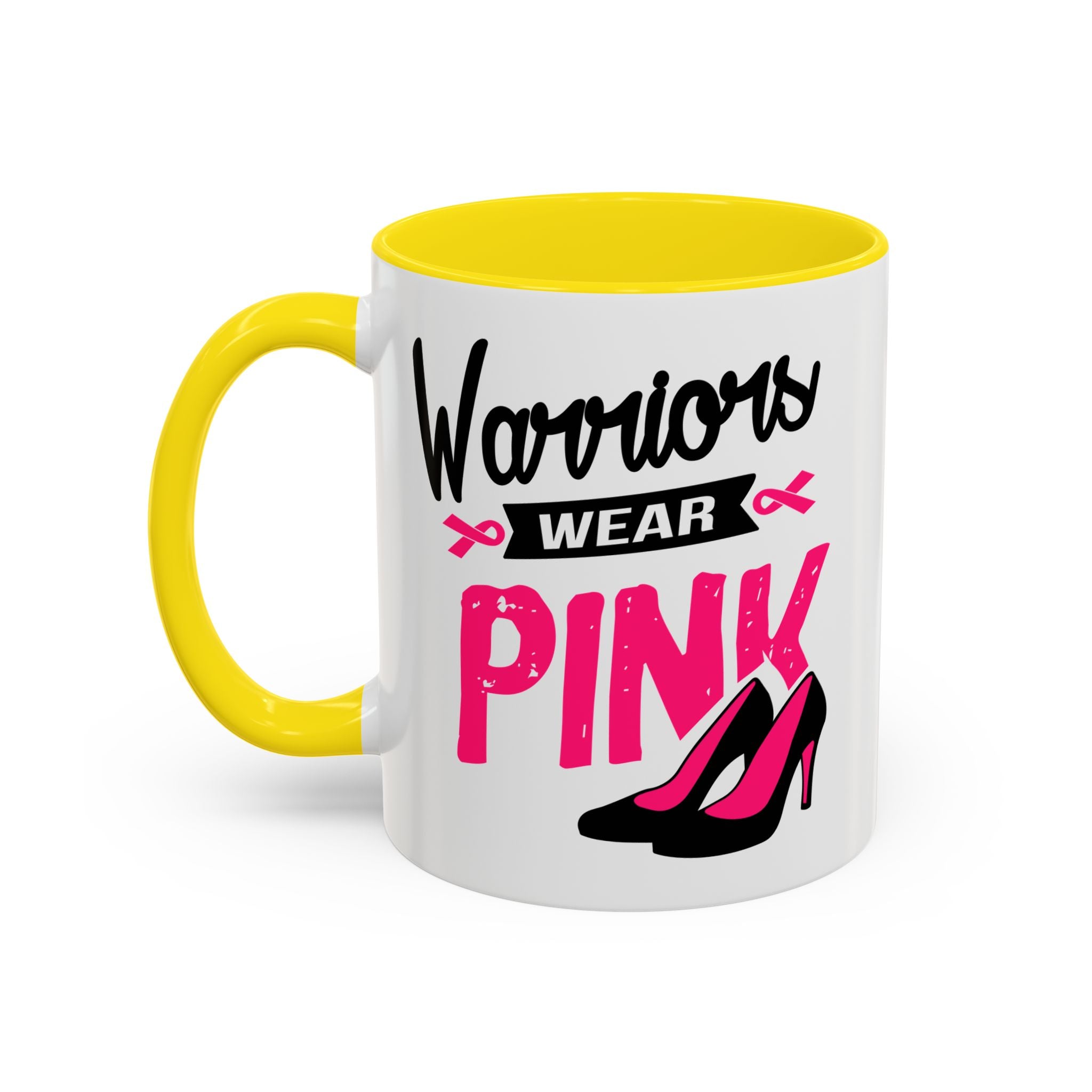 Breast Cancer Awareness Coffee Mug, Inspirational Gift, Warrior Mug, Pink Ribbon Awareness, Supportive Beverage Cup