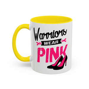 Breast Cancer Awareness Coffee Mug, Inspirational Gift, Warrior Mug, Pink Ribbon Awareness, Supportive Beverage Cup
