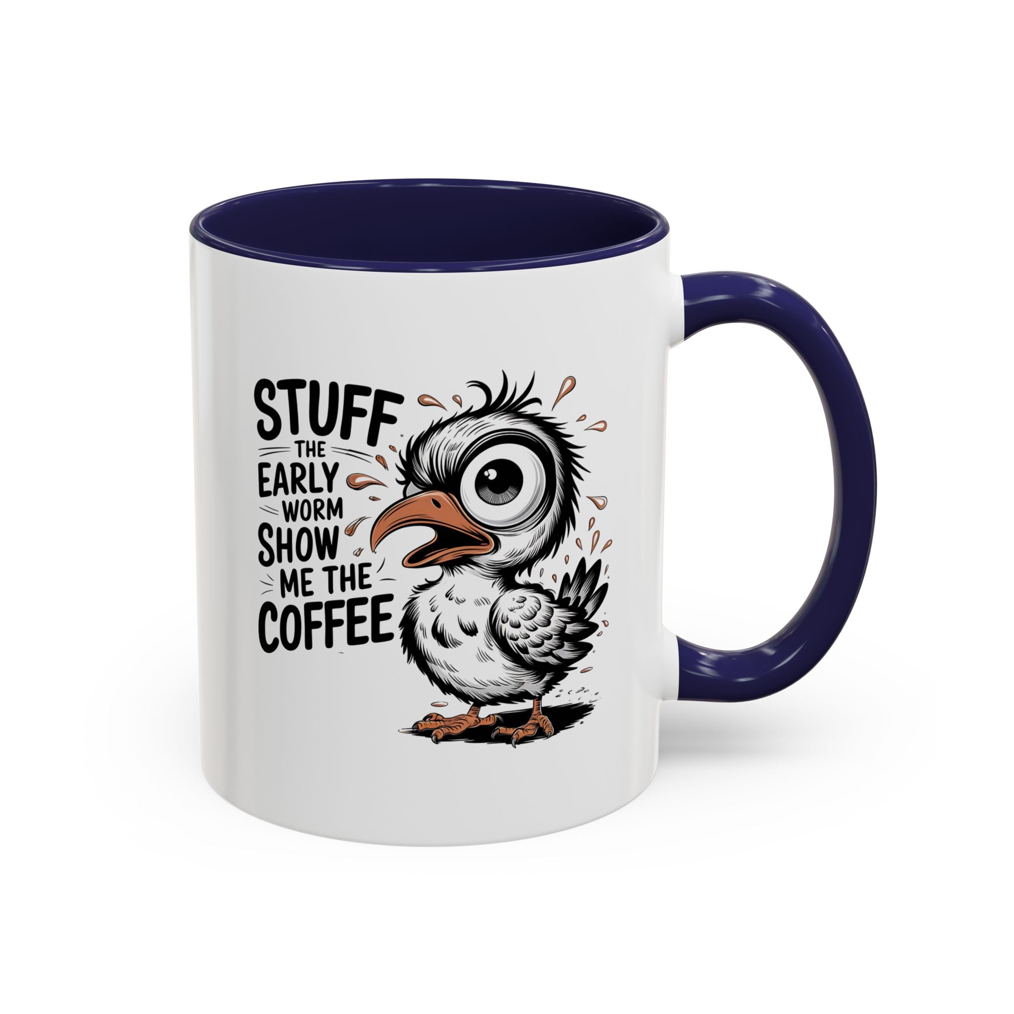 Quirky Coffee Mug with Owl Design | Gift for Coffee Lovers, Unique Office Mug, Fun Morning Coffee Cup, Bird-Themed Mug, Early Bird Gift