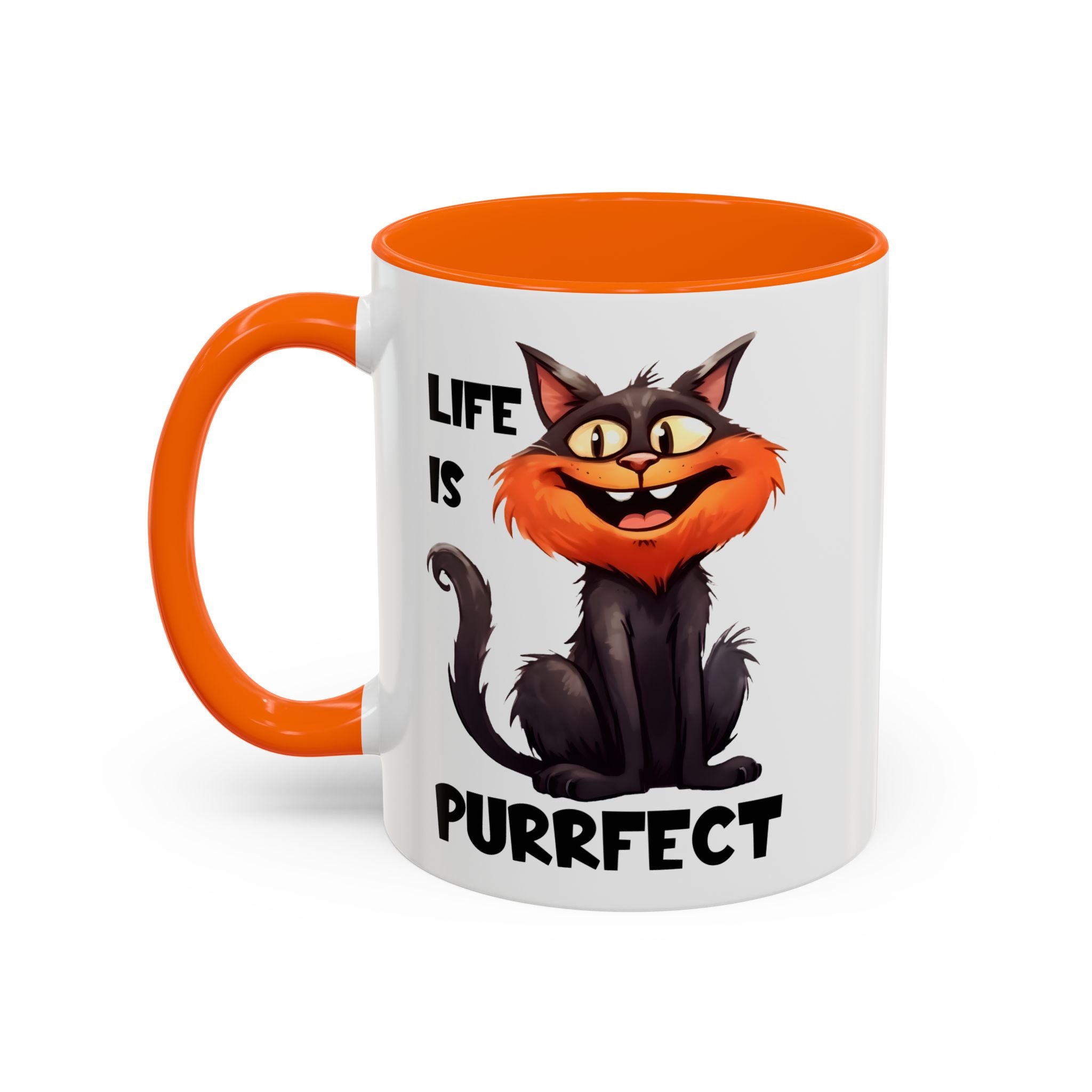 Purrfect Cat Accent Coffee Mug, Cat Lover Gift, Funny Drinkware, Cute Kitchen Accessory, Pet Owner Mug, Unique Gift Idea
