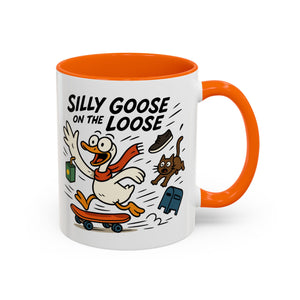 Silly Goose Coffee Mug - Fun Gift for Animal Lovers, Quirky Desk Decor, Inspirational Drinkware, Home & Office Tea Cups