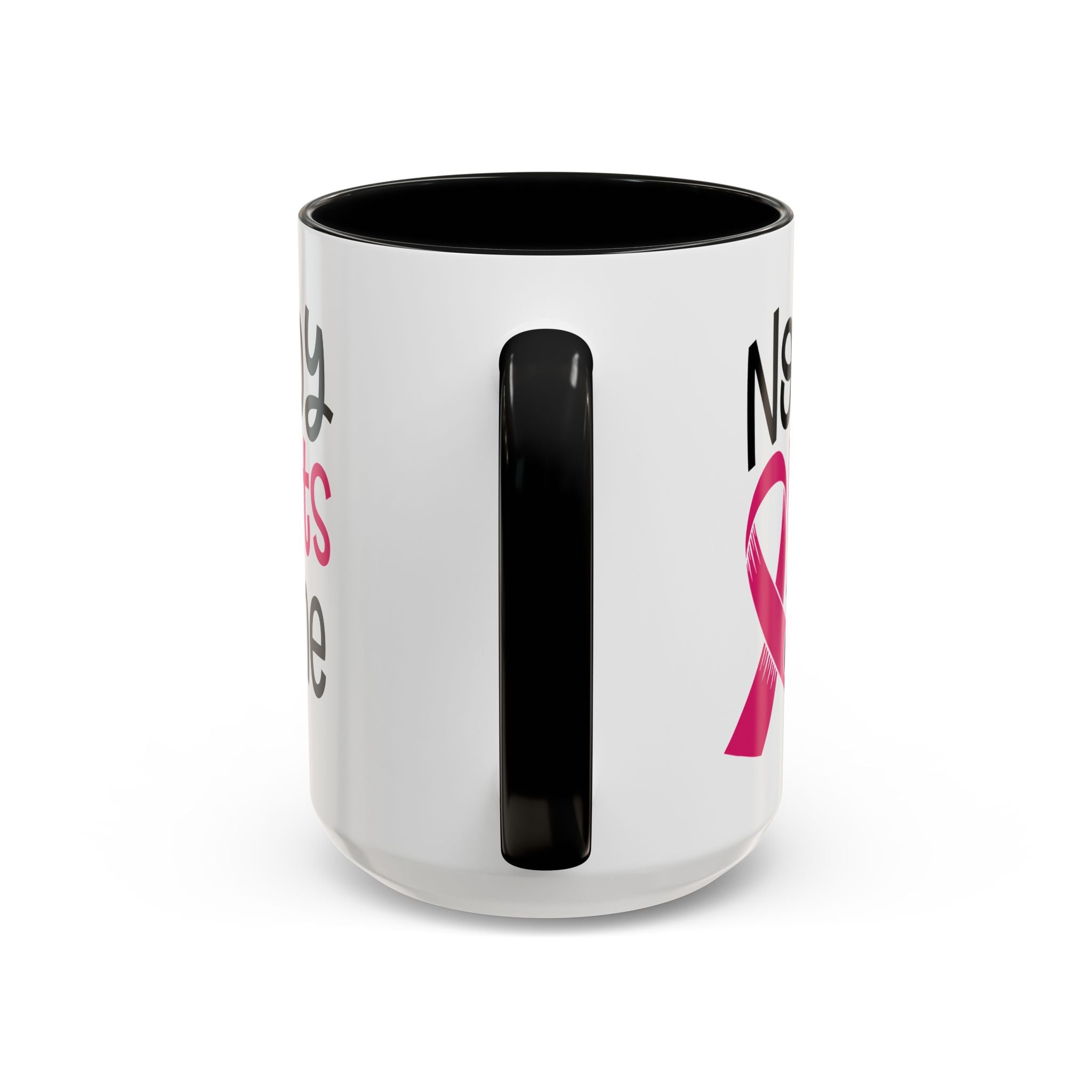 Inspirational Coffee Mug for Support - 'Nobody Fights Alone' | Breast Cancer Awareness Gift, Motivational Mug, Friendship Gift, Self-Care