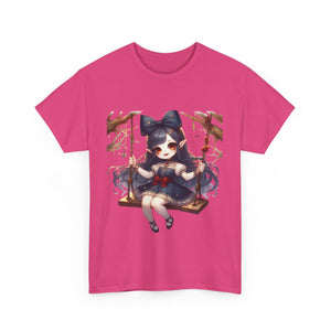 vampire girl on a swing horror Unisex Heavy Cotton Tee men women halloween #23