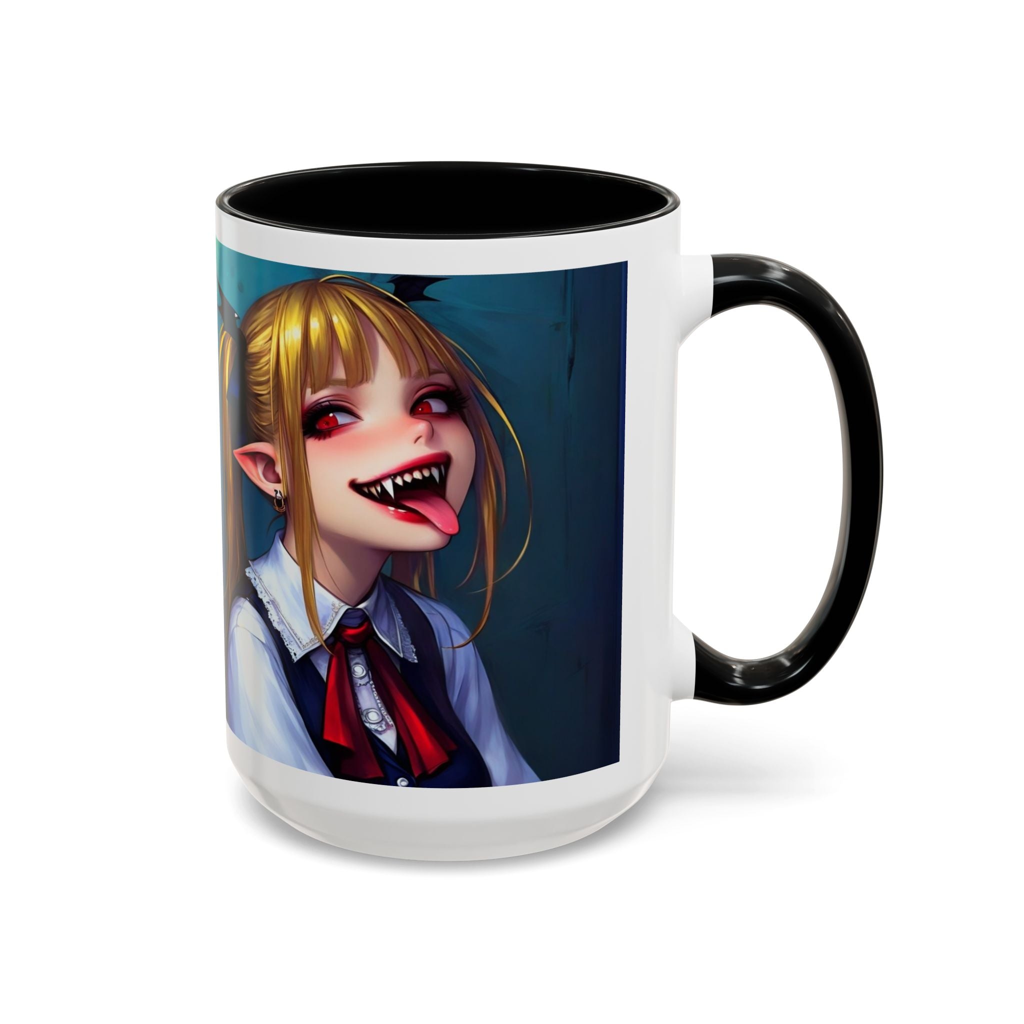 goth vampire girl Gothic Anime Coffee Mug with Edgy Design horror art