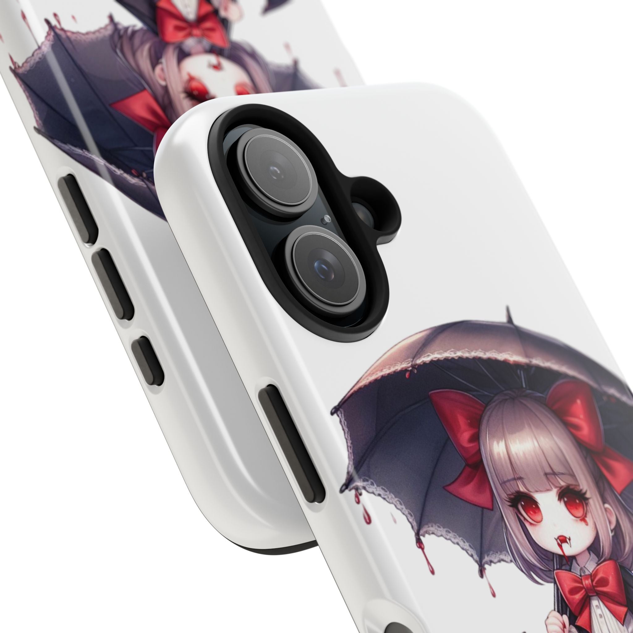 vampire girl horror art Tough Phone Cases