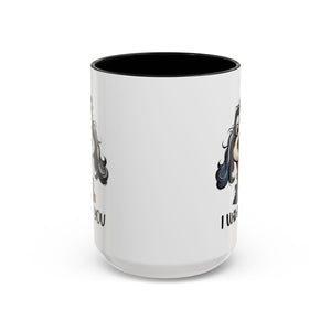 Dog Lover's Accent Coffee Mug - I Woof You, Pet Gift, Animal Lover Cup, Dog Mom Mug, Cute Dog Design, Fun Coffee Cup