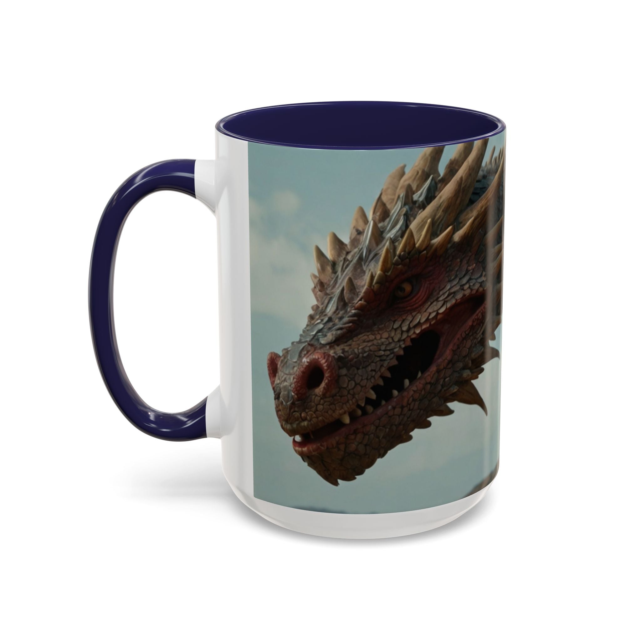 Dragon warrior Fantasy-Themed Accent Coffee Mug gothic