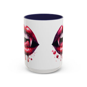 Gothic Vampire Teeth Coffee Mug – Perfect for Halloween, Spooky Occasions, Gift for Horror Lovers, Unique Accent Cup
