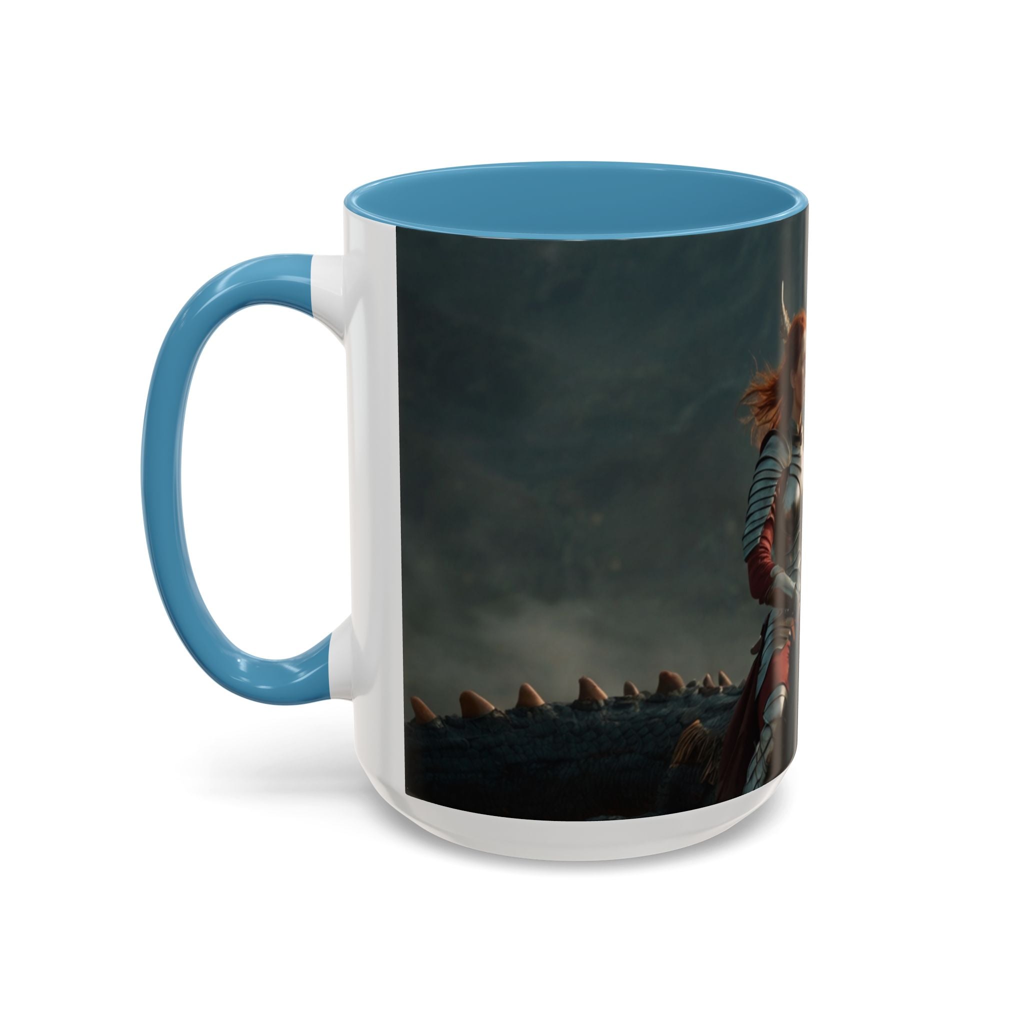 gothic woman warrior Fantasy Dragon Rider Coffee Mug