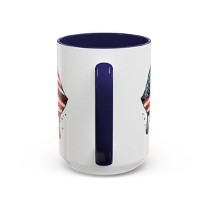 Patriotic Lip Print Coffee Mug – 11oz & 15oz