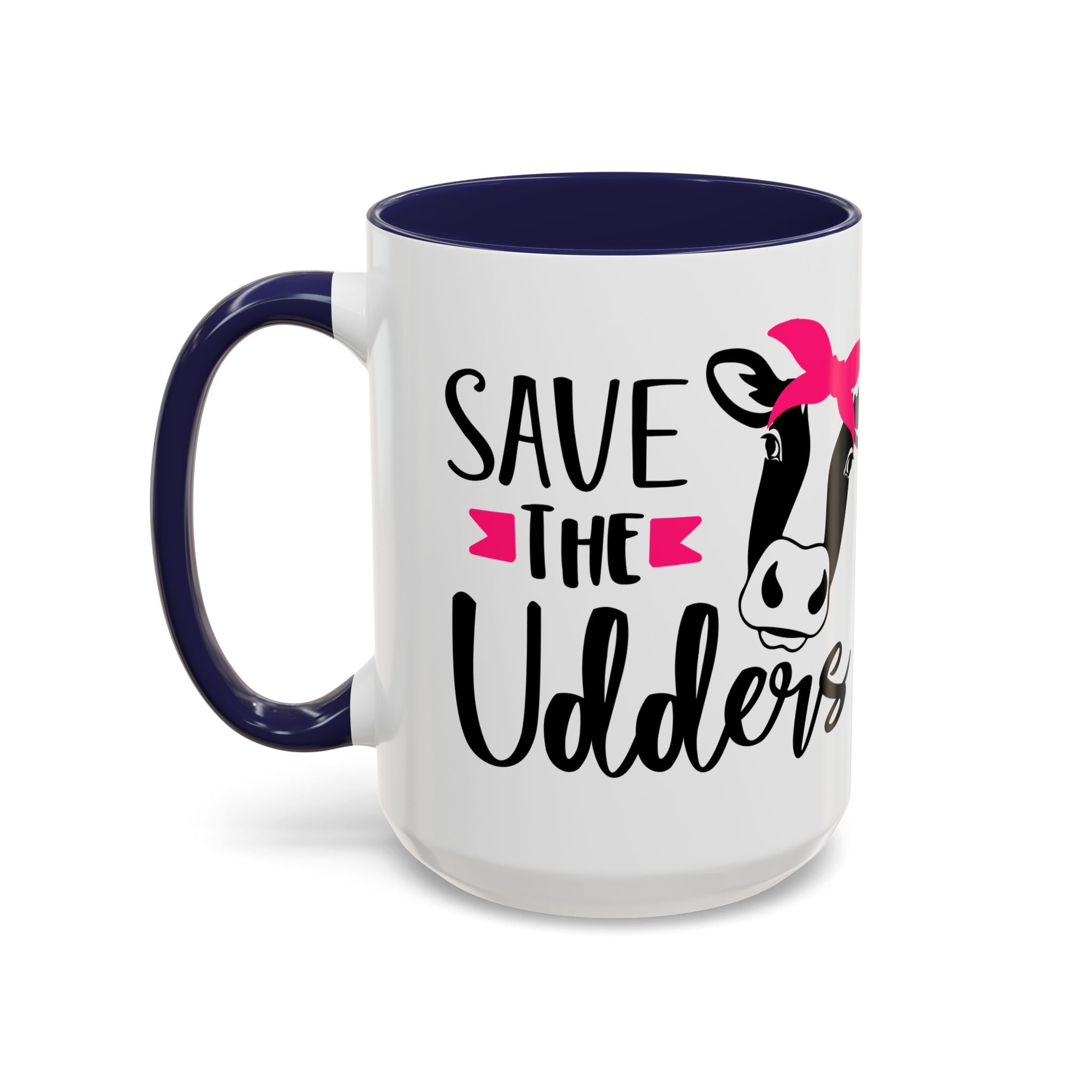 cancer awareness Cute Cow Mug - Save the Utters Coffee Cup, Gift for Animal Lovers,  Mug, Unique Birthday Gift