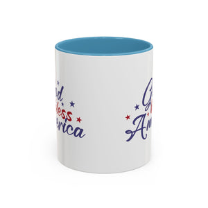 Patriotic Coffee Mug - God Bless America Design