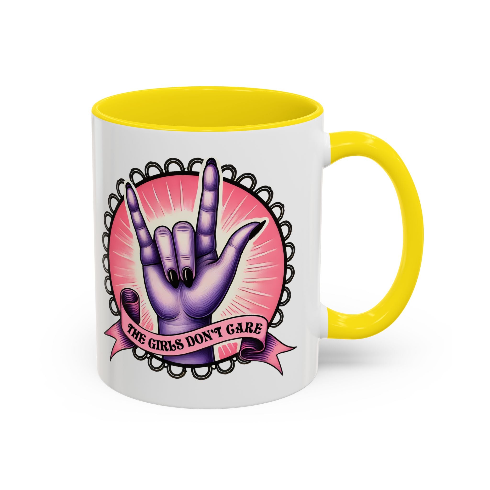 Rock 'n' Roll Accent Coffee Mug - Perfect for Music Lovers, Gift for Her, Unique Office Mug, Fun Coffee Cup, Empowering Gift Idea