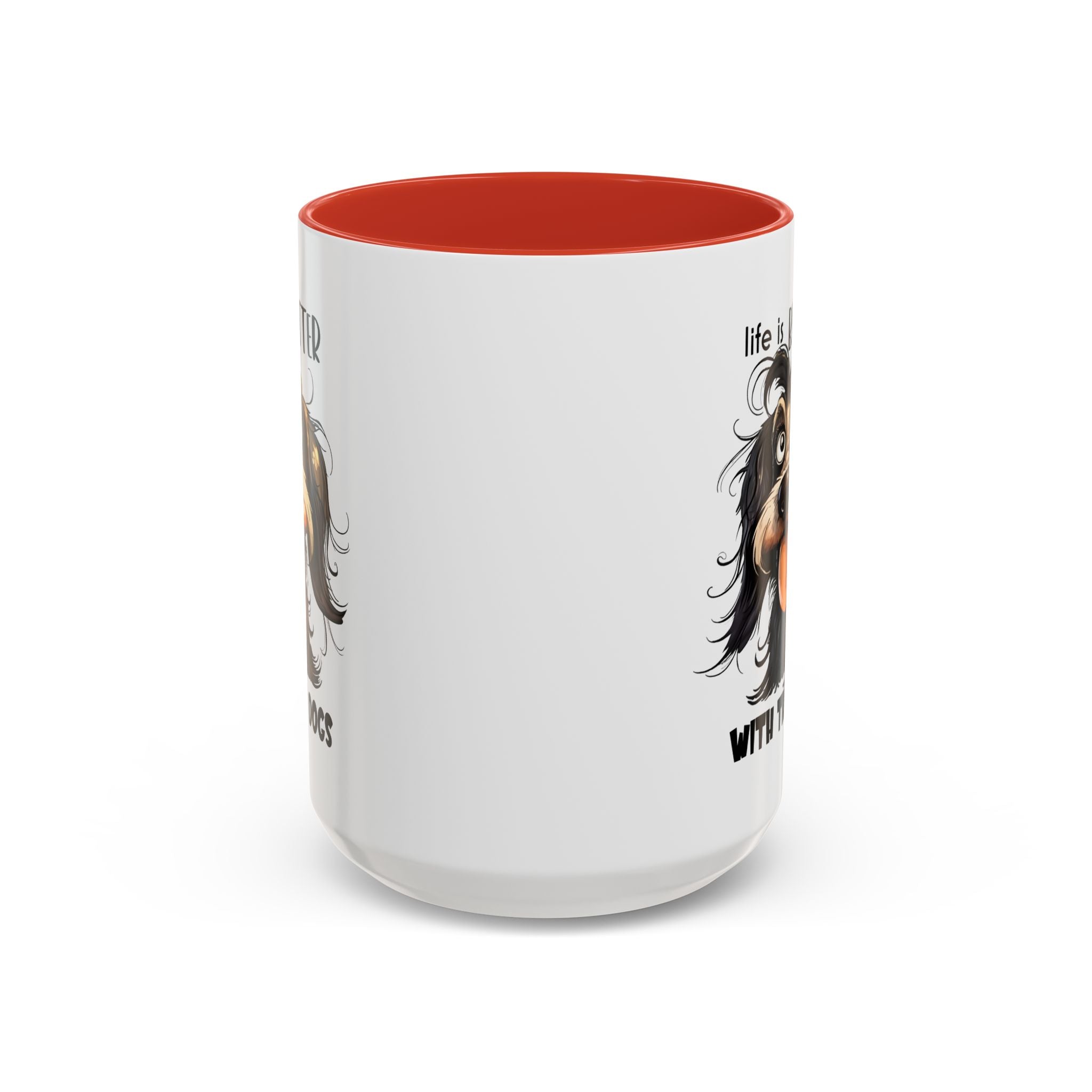 Life is Better with Dogs Coffee Mug - Cute Dog Lover Gift, Animal Themed Mug, Pet Owner Present, Fun Coffee Cup, Gift for Him/Her