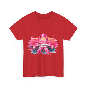 Breast Cancer Awareness Tee, Warrior T-shirt for Women, Inspirational Gift, Supportive Apparel, Pink Ribbon Shirt, Unisex Cotton Top