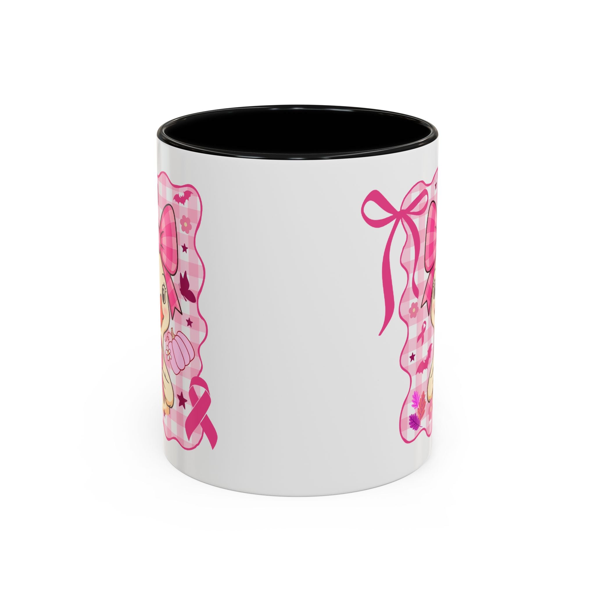 Pink Ribbon Duck Coffee Mug for Breast Cancer Awareness, Cute Gift for Her, Supportive Breast Cancer Mug, Unique Coffee Cup, Holiday Present