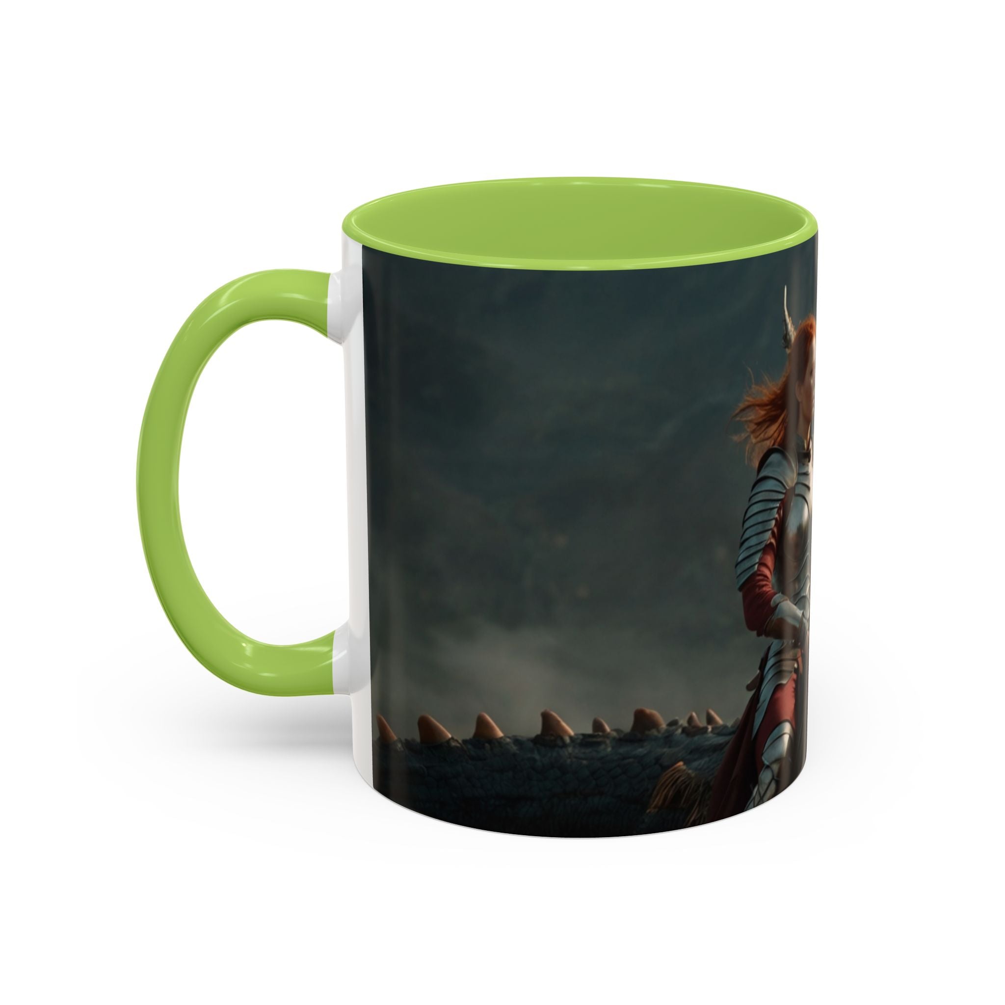 gothic woman warrior Fantasy Dragon Rider Coffee Mug