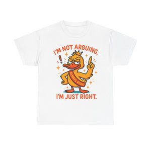 Funny attitude always right Tee, Casual Wear, Gift for Friends, Humor T-Shirt,  Loungewear, Birthday Gift