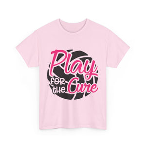 Unisex Motivational Sports Tee - "Play for the Cure" - Ideal for Team Events, Charity Runs, Sports Fans, Fitness Gifts, Casual Wear, [...]