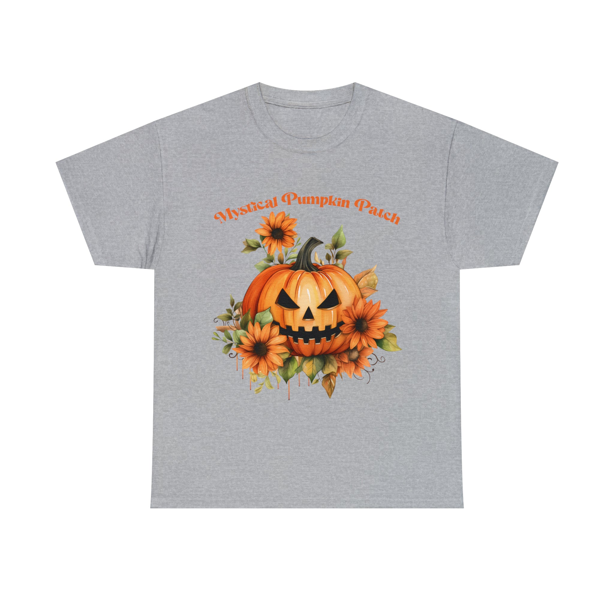 Halloween unisex t shirt mystical pumkin patch fall fun stocking stuffer Unisex Heavy Cotton Tee