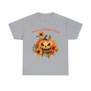 Halloween unisex t shirt mystical pumkin patch fall fun stocking stuffer Unisex Heavy Cotton Tee