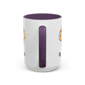 Bee Strong Accent Coffee Mug - Motivational Mug for Strength and mental health