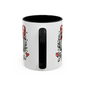 Mama's Accent Coffee Mug | Baseball & Heart Design | Gift for Mom, Mother's Day, Birthday, Coffee Lovers, Baseball Fans