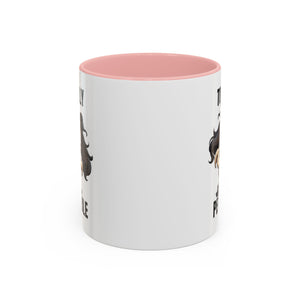 Totally Pettable Coffee Mug, Dog Lover Gift, Animal Print Mug, Funny Pet Mug, Customizable Coffee Cup, Gift for Pet Owners