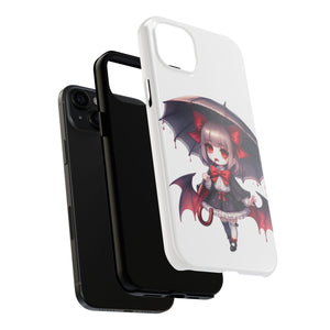 vampire girl horror art Tough Phone Cases