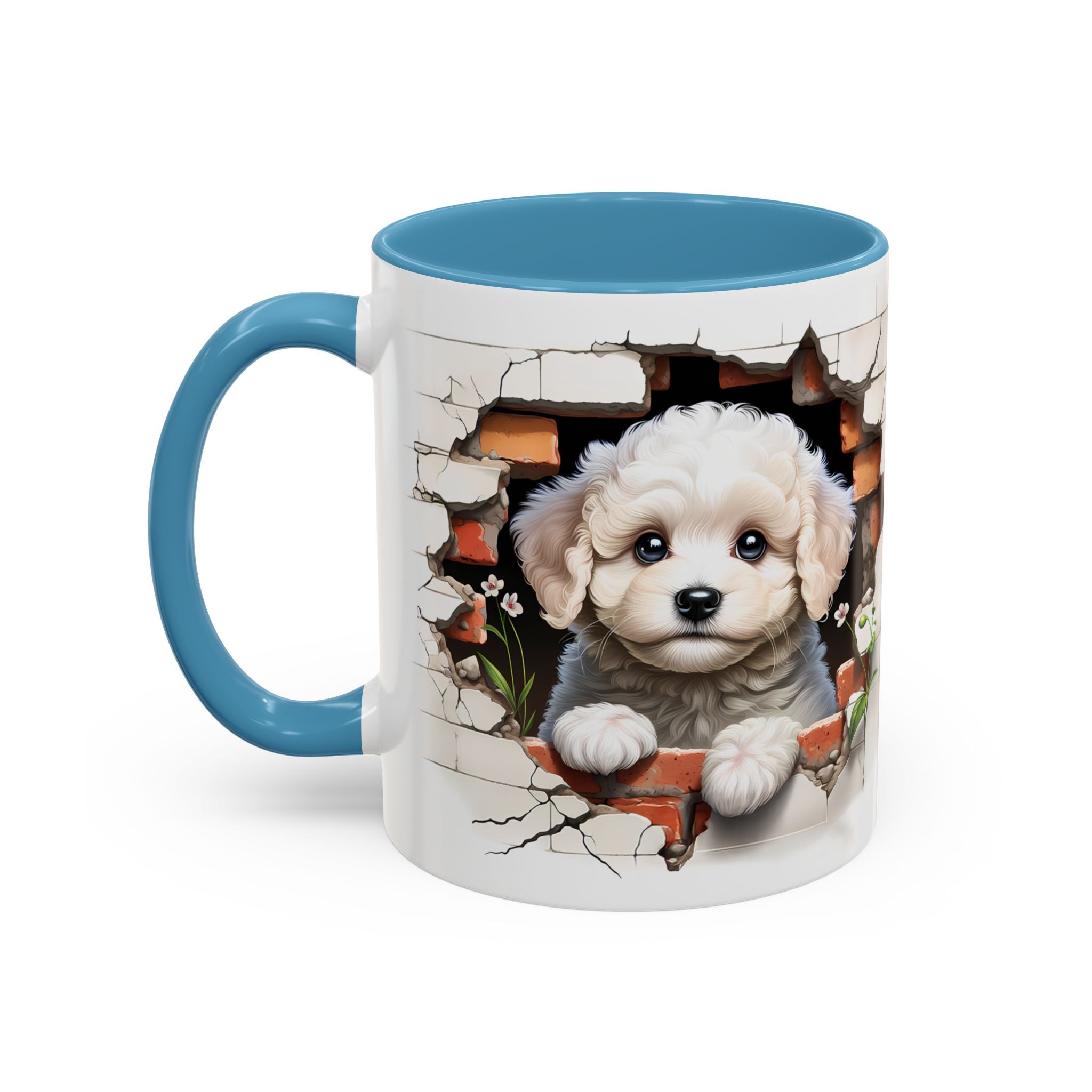 Cute Puppy Accent Coffee Mug - Adorable Dog Lover Gift, Pet-Themed Mug, Home Decor, Ideal for Gifts, Animal Enthusiast