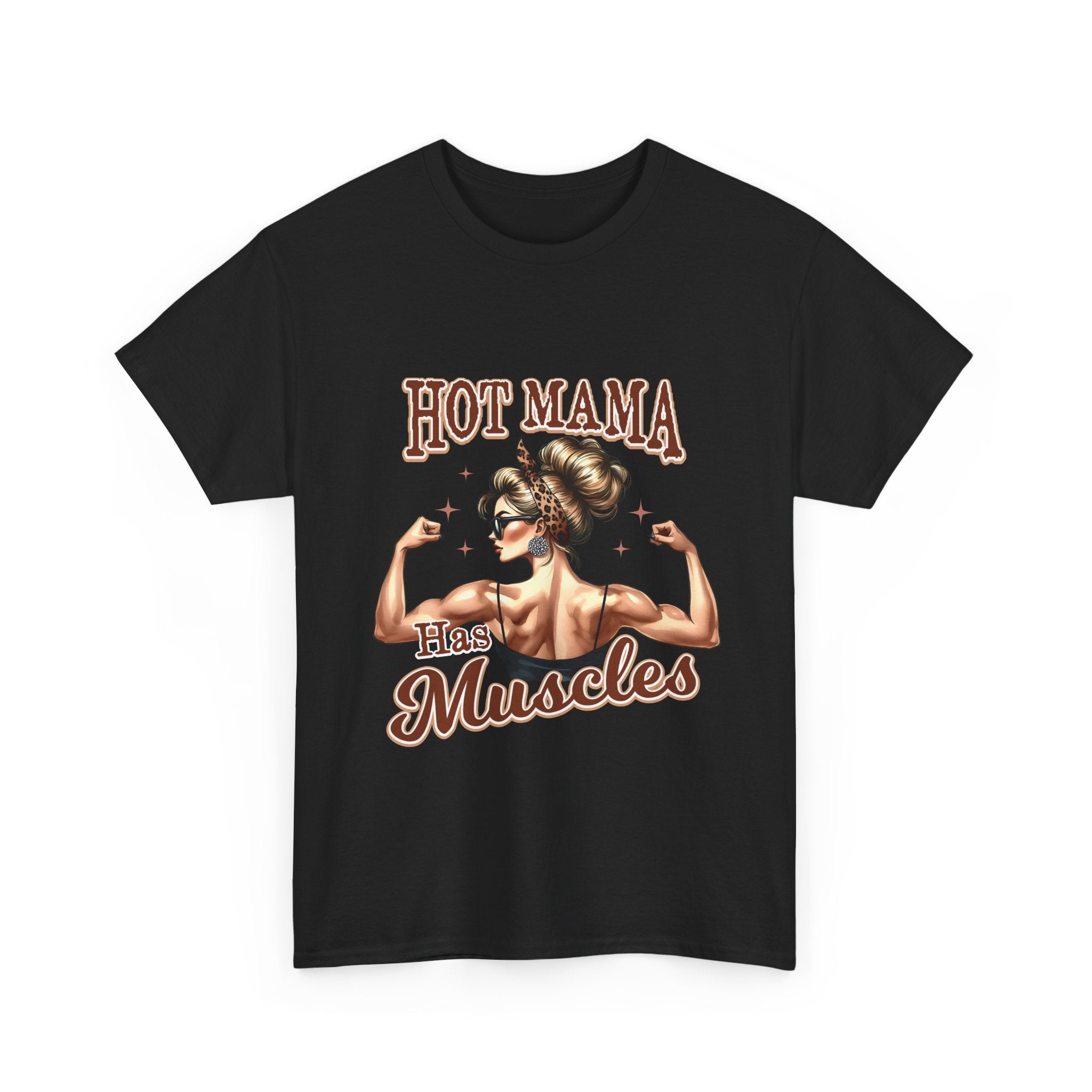 Muscle Mama Tee: Empowering Unisex Cotton Shirt, Gift for Moms, Fitness Lovers, Workout Apparel, Birthday, Mother's Day
