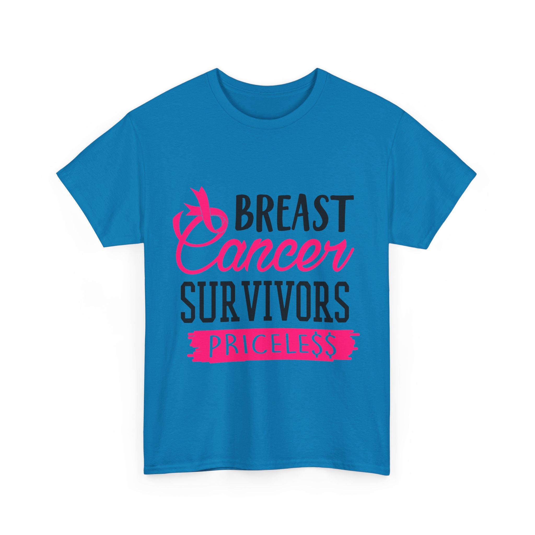 Breast Cancer Survivor Tee, Inspirational Shirt, Unisex Heavy Cotton Tee, Support Breast Cancer Awareness, Gift for Survivors
