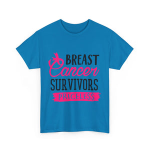 Breast Cancer Survivor Tee, Inspirational Shirt, Unisex Heavy Cotton Tee, Support Breast Cancer Awareness, Gift for Survivors
