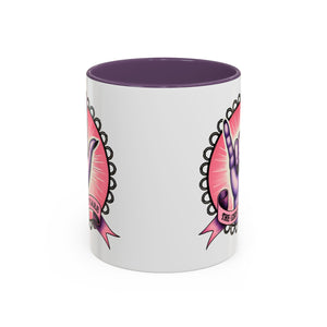 Rock 'n' Roll Accent Coffee Mug - Perfect for Music Lovers, Gift for Her, Unique Office Mug, Fun Coffee Cup, Empowering Gift Idea