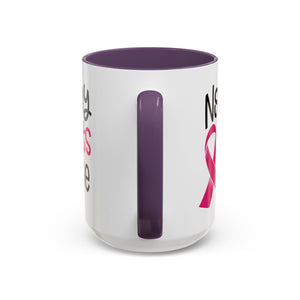 Inspirational Coffee Mug for Support - 'Nobody Fights Alone' | Breast Cancer Awareness Gift, Motivational Mug, Friendship Gift, Self-Care