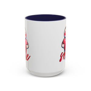 Smiling Heart Accent Coffee Mug - 11oz & 15oz | Cute Gift for Friends & Family