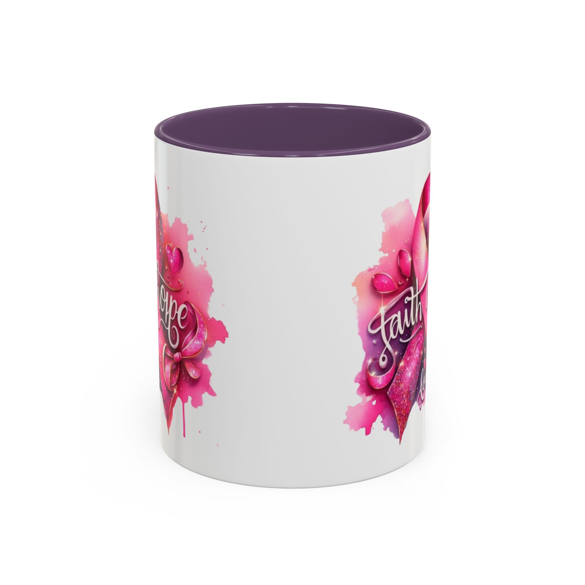 Cancer awareness Inspirational Hope & Faith and Love Coffee Mug