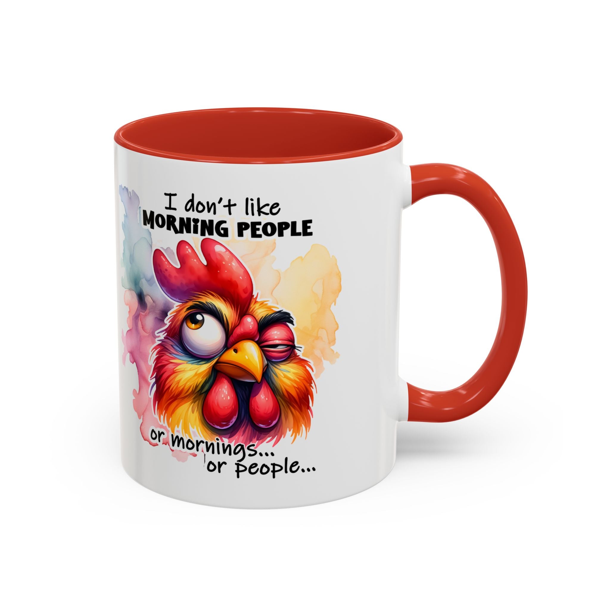 Funny Morning Coffee Mug, Rooster Mug, Gift for Coffee Lovers, Morning People, Humor Mug for Friends