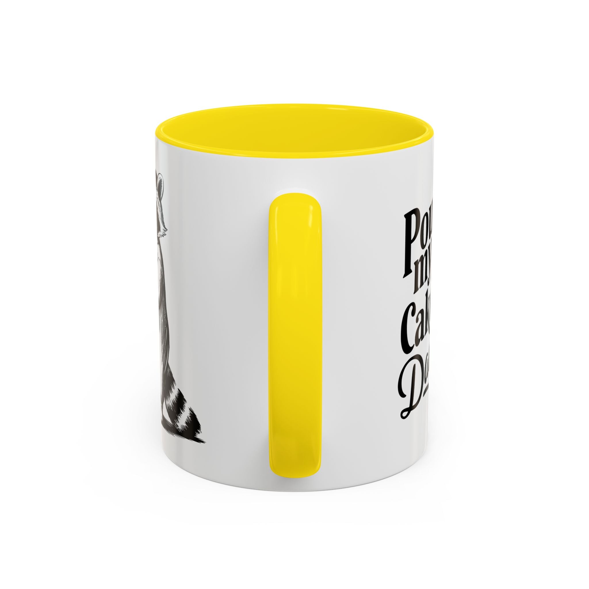 Funny Raccoon Coffee Mug - "Pound My Cake Daddy" adult sex humor